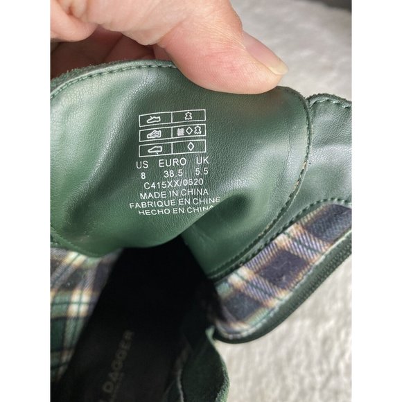 Kelsi Dagger Brooklyn Lace-Up Ankle Boots Dagger Forest green Suede Leather Sz 8 - Picture 9 of 14